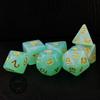 Bescon Moonstone Dice Set Jadeite, Bescon Polyhedral RPG Dice Set Moonstone Effect view 1