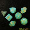 Bescon Moonstone Dice Set Jadeite, Bescon Polyhedral RPG Dice Set Moonstone Effect view 3