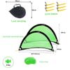 Poray Soccer Goal for Kid Easy-up Set of Two Portable 4FT Soccer Net 210D Oxford with 8 Field Marker Cones Extra Stakes Fun for Backyard and Soccer Training view 4