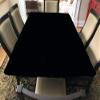 Playezze Speed lite Poker Table Cover - Felt Style Poker Tablecloth fits Lifetime Rectangle Cover + pad (Black, 7 ft Lifetime Rectangle) view 2