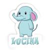 Lucina Elephant Sticker (Large, 14x9.8 inch) view 1
