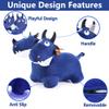 iPlay, iLearn Bouncy Pals Toddler Animal Hopper Toys, Kids Plush Blue Hopping Horse, Inflatable Ride on Dragon W/Pump, Indoor Outdoor Jumper, Birthday Gifts for 18 24 Month 2 3 4 Year Old Boy Girl view 3