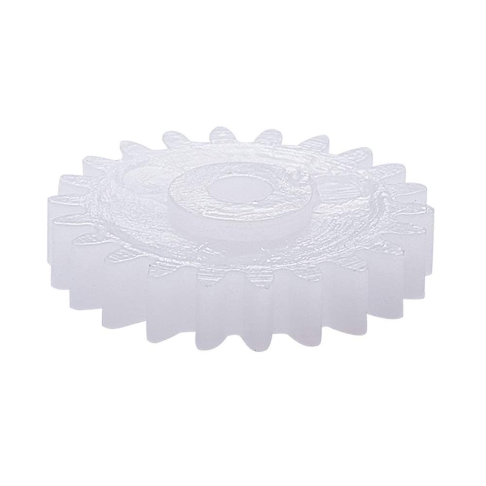 Othmro 20Pcs Plastic Gears 22 Teeth Model 222A Reduction Gear 0.07inch Hole Diameter 0.47inch Outer Diameter 0.12inch Thickness Plastic Worm Gears for RC Car Robot Motor White