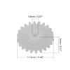 Othmro 20Pcs Plastic Gears 22 Teeth Model 222A Reduction Gear 0.07inch Hole Diameter 0.47inch Outer Diameter 0.12inch Thickness Plastic Worm Gears for RC Car Robot Motor White view 4