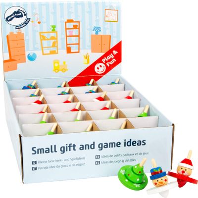 Small Foot 11471 Christmas Display Made of Wood, Set of 12, Height of Each top 6 cm, Approx. 4 cm Toys, Multicolored
