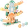 Small Foot 11473 Wooden Marble Run, on 3 Wheels and Including Animals and Flowers in Bright Colours, for Ages 1.5 Years and up Toys, Multicolored view 2
