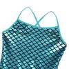 Agoky Kids Baby Girls Sparkle Camisole Leotards Gymnastics Ballet Dance Tutu Dress Fairy Mermaid Costume Lake_Blue Mermaid 10 view 3