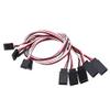 Zerone 5Pcs Servo Extension Cable 3-Pin Male to Female Connector 11.8inch Length Core Wire RC Accessory for JR/ view 1
