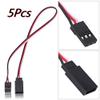 Zerone 5Pcs Servo Extension Cable 3-Pin Male to Female Connector 11.8inch Length Core Wire RC Accessory for JR/ view 4