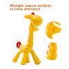 SHARE&CARE BPA Free Silicone Giraffe Baby Teether Toy with Storage Case, for 3 Months Above Infant Sore Gums Pain Relief and Baby Shower, Baby Teething Toys (Yellow) view 4
