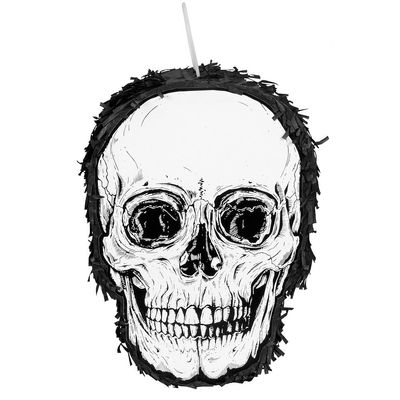 Boland 74121 Pinata Skull, Black/White, Standard Size