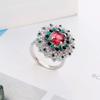 SXFSE Womens Luxury Rings, Fashion Trend Small Daisy Flower Diamond Red Zircon Ladies Ring Jewelry for Girlfriend Mother view 4