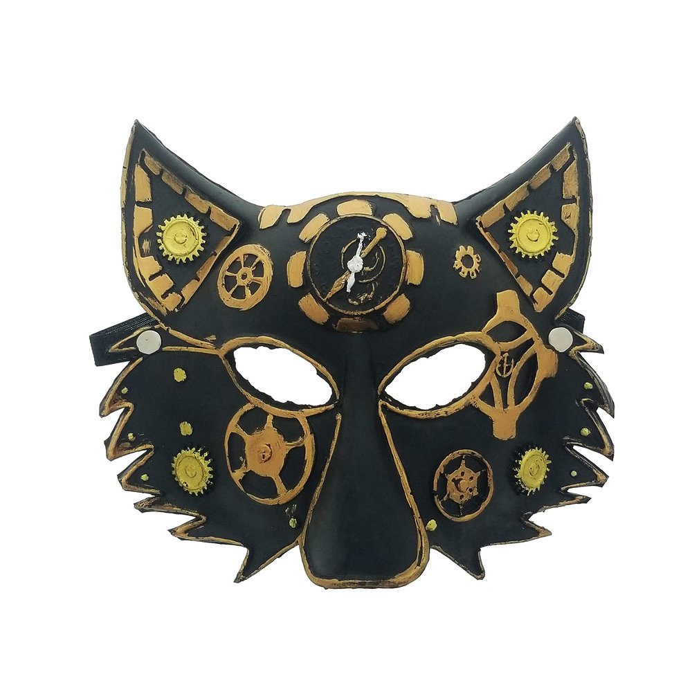 1sword Fantasy Masks: Steam Punk, Japanese Oni, Solider, Wolf Foam Mask. for Cosplay, Halloween