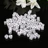 KRISMYA 100Pcs 8mm White Dice,Adult Game Dice for Math,Activity,Casino Theme,Party Favors,Gifts,Magic Tricks Prop view 2