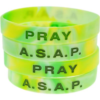 Always Say a Prayer Silicone Bracelets (Pkg of 12)