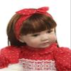24inch Toddler Reborn Doll Soft Silicone Vinyl Cotton Body Princess Girl Lifelike Baby Doll Detail Painting with Red Headband view 2