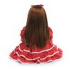 24inch Toddler Reborn Doll Soft Silicone Vinyl Cotton Body Princess Girl Lifelike Baby Doll Detail Painting with Red Headband view 4