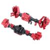 VGEBY1 Portal Axles, Red Metal Front Rear Portal Axles for RC Crawler Car Axial Scx10.2 Car Trailer 1.9 Crawler Tires 10.3 Front Axle Brass Upgrade view 2