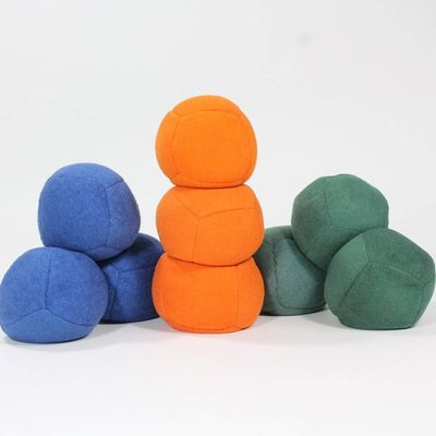 Zeekio Juggling Balls - Lightweight 90g Beanbag Balls - Super Soft - Set of Three (Green) for Big Kid, Little Kid