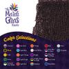 Black Mardi Gras Beads - 33 inch, 7mm, 72 Necklaces, 6 Dozen Party Supplies view 3