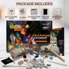 Nature Gear Gemstone Dig Kit for Kids, Educational Crystal Excavation Kit with 15 Mystery Gems, Interactive Adventure Fossil Mining Toy for Kids Age 3-5 and Up view 2
