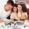 Nature Gear Gemstone Dig Kit for Kids, Educational Crystal Excavation Kit with 15 Mystery Gems, Interactive Adventure Fossil Mining Toy for Kids Age 3-5 and Up view 4