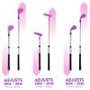 Franklin Sports Kids Golf Set - Youth Adjustable Plastic Golf Club Set - Kids Plastic Golf Set with Bag & Balls - Adjustable Length Clubs for Toddlers - Pink view 3