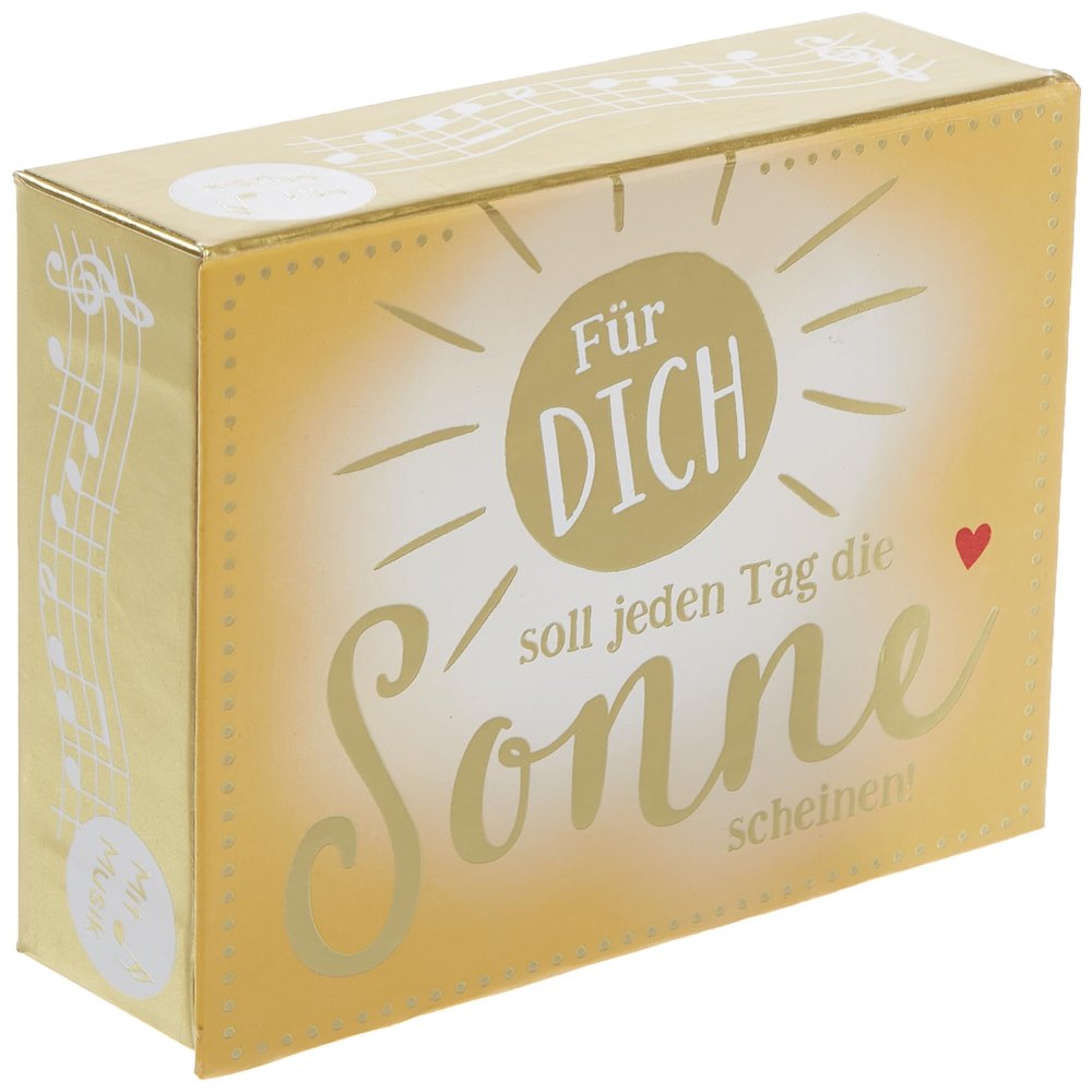 Depesche 10871-019 Wish Fulfiller Sound Box for Giving Money and Vouchers with Melody and Money Letter Approx. 11.2 x 9.5 x 3.5 cm