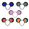 SeasonsTrading Pink & Gray Mouse-A-Like Ears Headband - Costume Party Accessory view 2