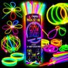 Ammy Glow  205 Pcs Glow Sticks Bulk Party Pack  Glow in the Dark Party Supplies with Glow Bracelets & Necklaces  New Years Eve Party Supplies (Tube Packed) view 1