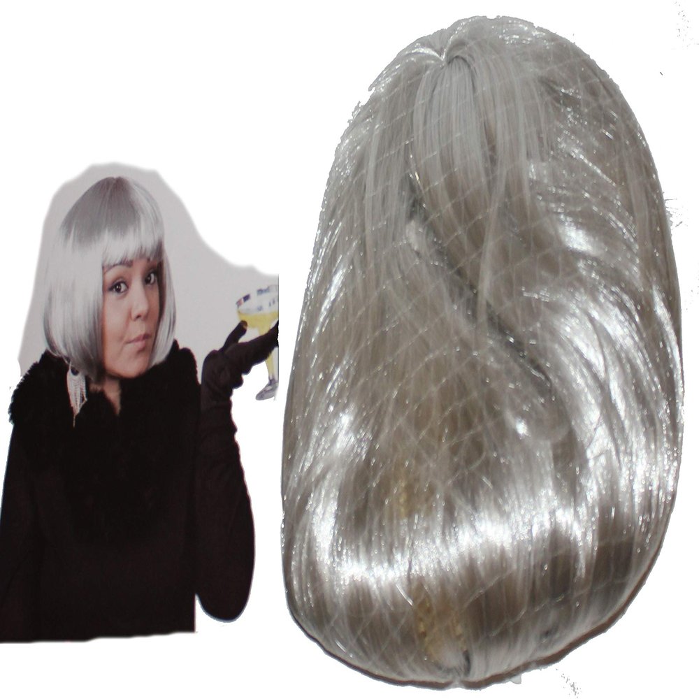 Regent Products Party Short Bob Wig, Great for Halloween Parties! (Platinum)