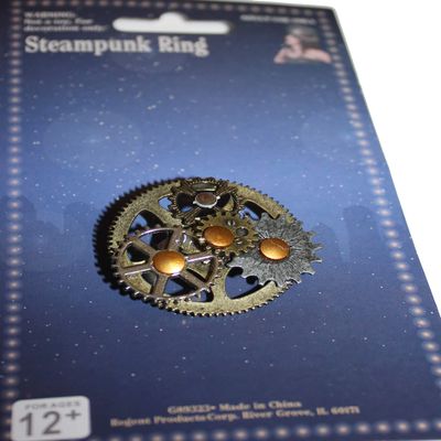 Steampunk Accesories, Rings, Earings, Eyepatch a and Choker for Cosplay or Halloween!! (Ring 2)