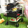 1/12 Dollhouse Miniatures BBQ Grill with Cover Barbeque Backyard Dummy Barbecue, High 10cm view 3