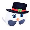 Sun-Staches Snowman Sunglasses |Holiday Party Costume Accessory | UV 400 | One Size Fits Most White, Black view 1