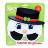 Sun-Staches Snowman Sunglasses |Holiday Party Costume Accessory | UV 400 | One Size Fits Most White, Black view 2
