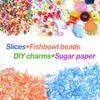Slime Supplies Kit, 162 Pack Add Ins Slime Kit for Kids Girls Slime Making, Including Foam Balls, Glitter, Fishbowl Beads, Charms, Clear Containers by WINLIP view 2