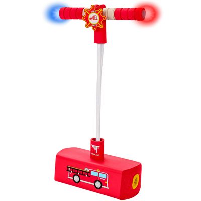 Flybar My First Foam Pogo Jumper for Kids Fun and Safe Pogo Stick for Toddlers, Durable Foam and Bungee Jumper for Ages 3 and up, Supports up to 250lbs (Red Fire)