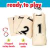 Franklin Field Day Potato Sack Race Bags & 3-Legged Race Bands Game Kit - Great for Kids - 2 Games in 1 view 3