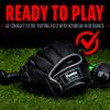 Franklin Sports MLB Kids Tee Ball Glove + Ball Set - RTP Youth Fielding Glove for Teeball - MLB Synthetic Leather Baseball Mitt - Ready to Play (RTP) - 9.5" Inch Right Hand Throw - Black view 4