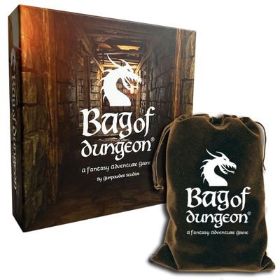 Bag of DungeonFantasy Adventure Board Game for Families & RPG Fans | 14 Players, Ages 7+ | Classic Dungeon Crawler | Portable Tabletop RPG with Endless Replayability
