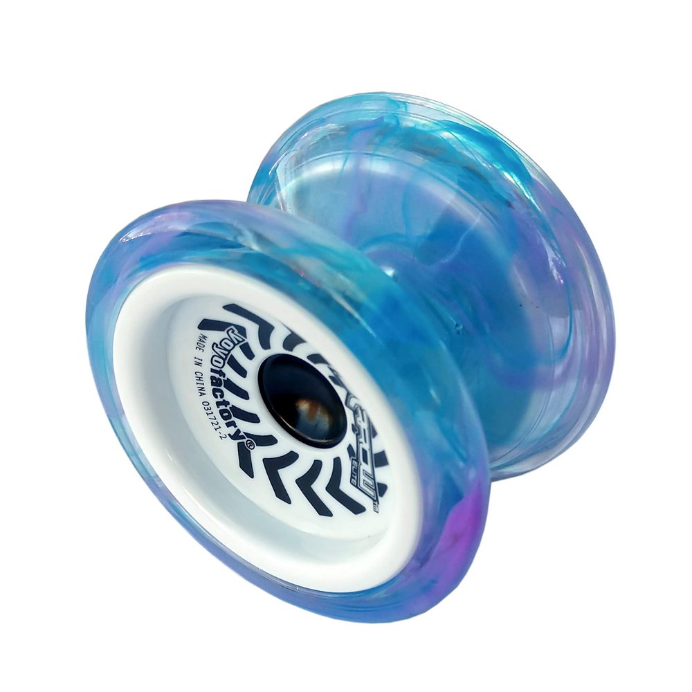 YoyoFactory Arrow Elite Beginner Yoyo Toy - Comes with Extra String & Pre Tied Finger Loop - Includes Bearings for Beginners to High Performance - Boys or Girls Ages 8+ Galaxy.