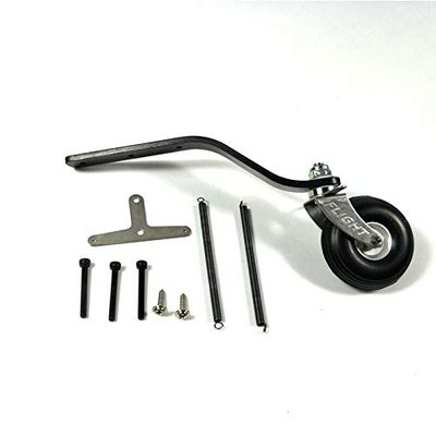 RC Plane Tail Wheel 100CC Carbon Fiber Tail Wheel Set w/ 1.75" PU Wheel