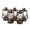 1:6 Scale Dollhouse Miniature Lantern Dummy Kerosene Lamp Light; Shake to Light; No Battery;High 5cm (Gold Black) view 3