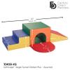 Factory Direct Partners 10408-AS SoftScape Single Tunnel Play Foam Climber Plus, Beginner Toddler Soft Structure for Active Playtime (5-Piece Set) - Assorted view 2