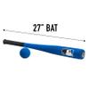 Franklin Sports MLB 27in Foam Bat & Ball Set - Kids Baseball and Bat Set - Includes Foam Bat and Ball - Officical MLB Licensed Product - Blue view 3