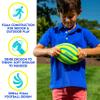 Franklin Sports Kids Foam Football - Mini Soft Foam Youth Football - Indoor + Outdoor Toy Ball for Kids - Probrite 9" Mini Ball - Soft Backyard + Practice Toy - Yellow view 2