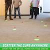 GoSports Pure Putt Challenge Mini Golf Game - Build Your Own Course at Home, The Office or On The Green - Includes 9 Holes, 4 Balls, Dry-Erase Scorecard, Tote Bag & Rules view 2