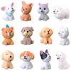 12 Pcs Dog Figures for Kids, Animal Toys Set Cake Toppers, Dog Figurines Collection Playset for Christmas Birthday Gift Desk Decorations view 1