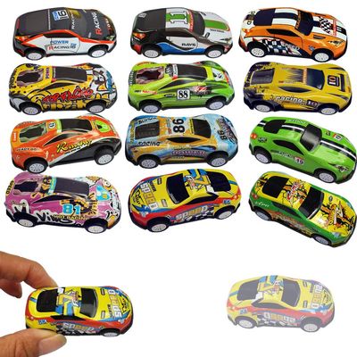 12 Pull Back Racing Cars Die cast Race Car Vehicles Playset,2.7 Inch Metal Friction Powered Car Toys for Toddlers