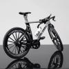 Creative Alloy Finger Bicycle 1:10 Miniature Simulated Bicycle Toys, Finger Racing Bicycle Handlebars Bent(Black) view 2